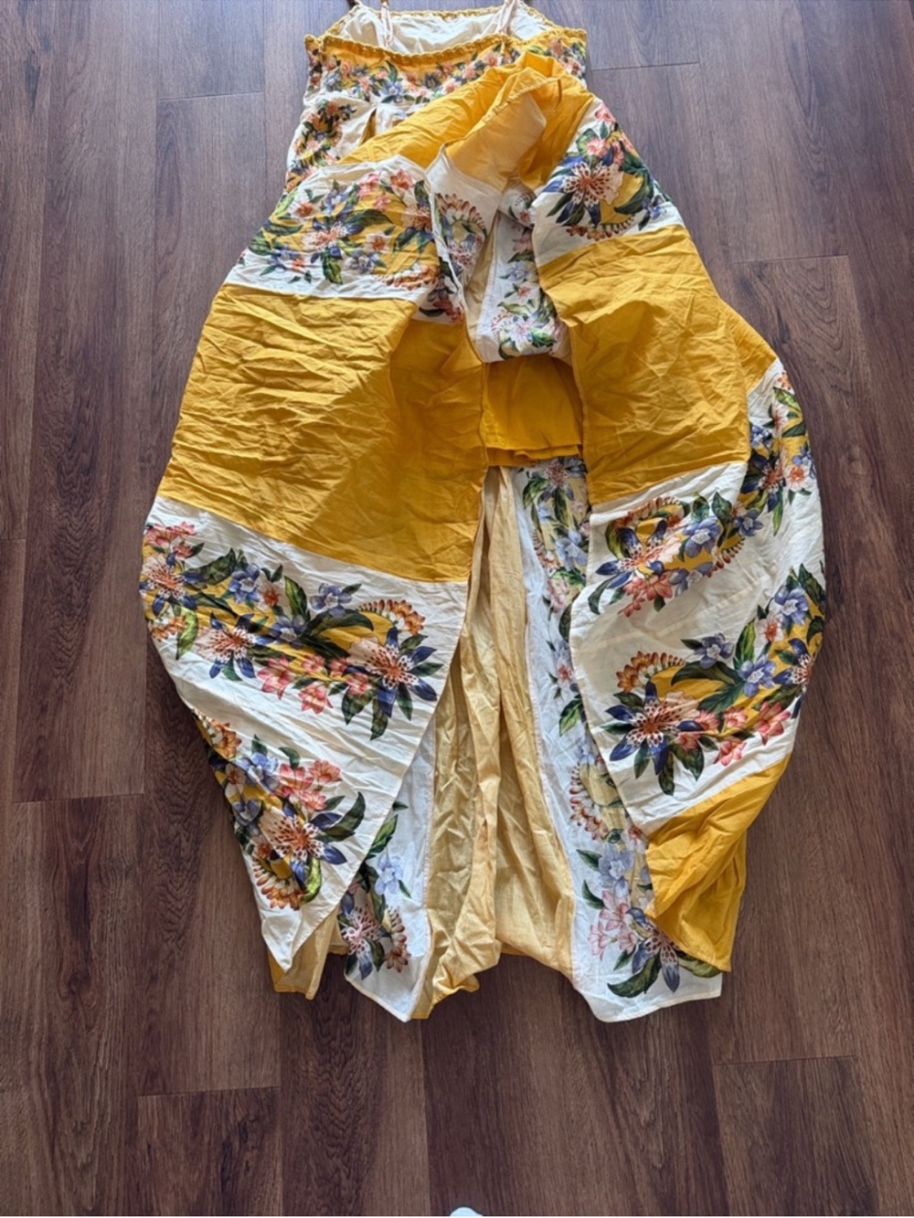 Farm Rio Sand Hilo A-Line Maxi Dress - Picture 7 of 7